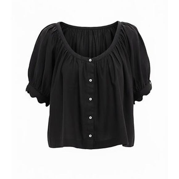 TUCKERNUCK Black Linen Tully Top Size M NWT Retail $128 Tuckernuck - Picture 8 of 8